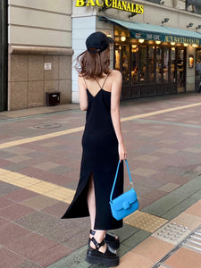 Cut maxi dress  with inner bra