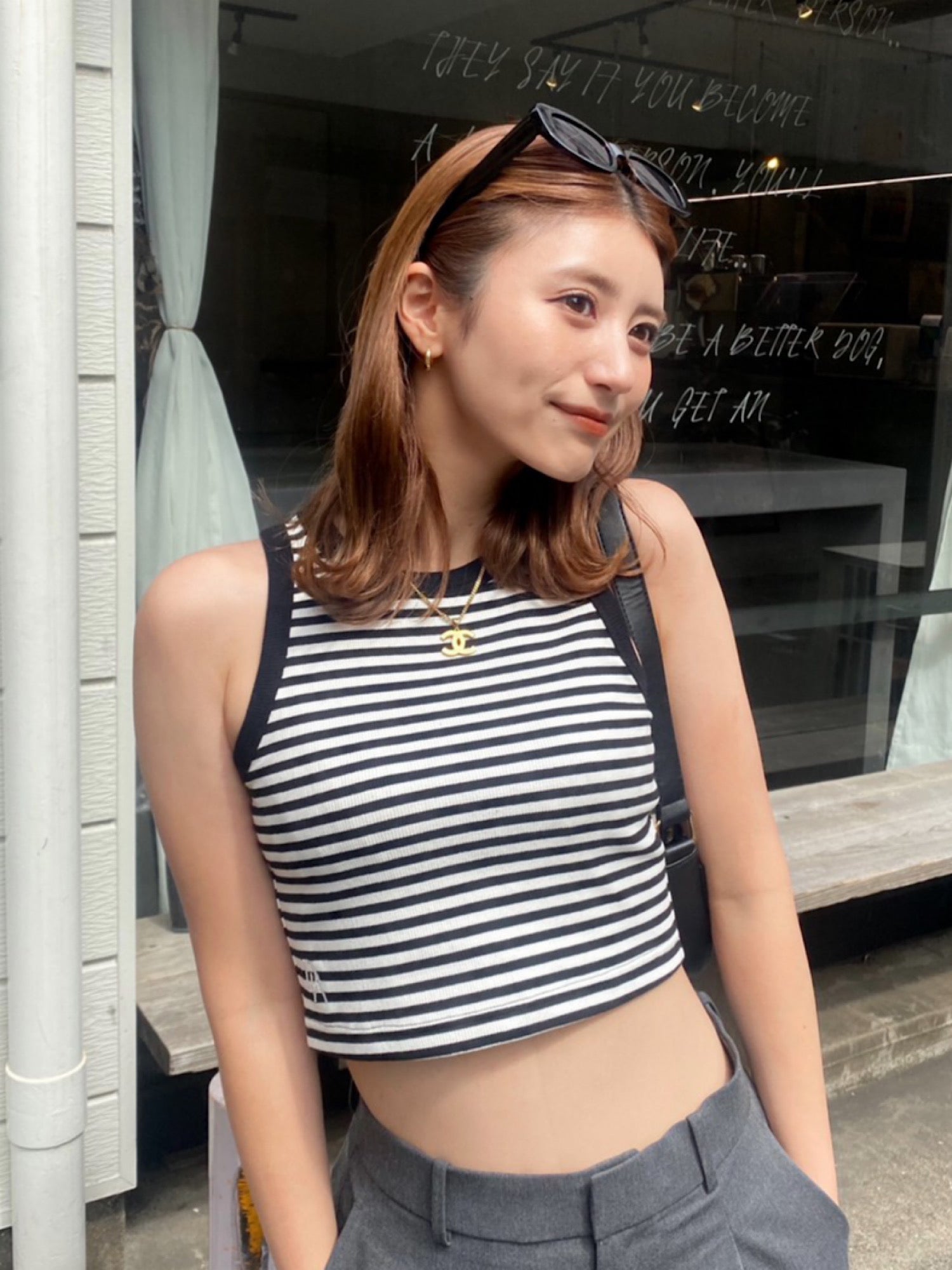 By color american sleeve tops