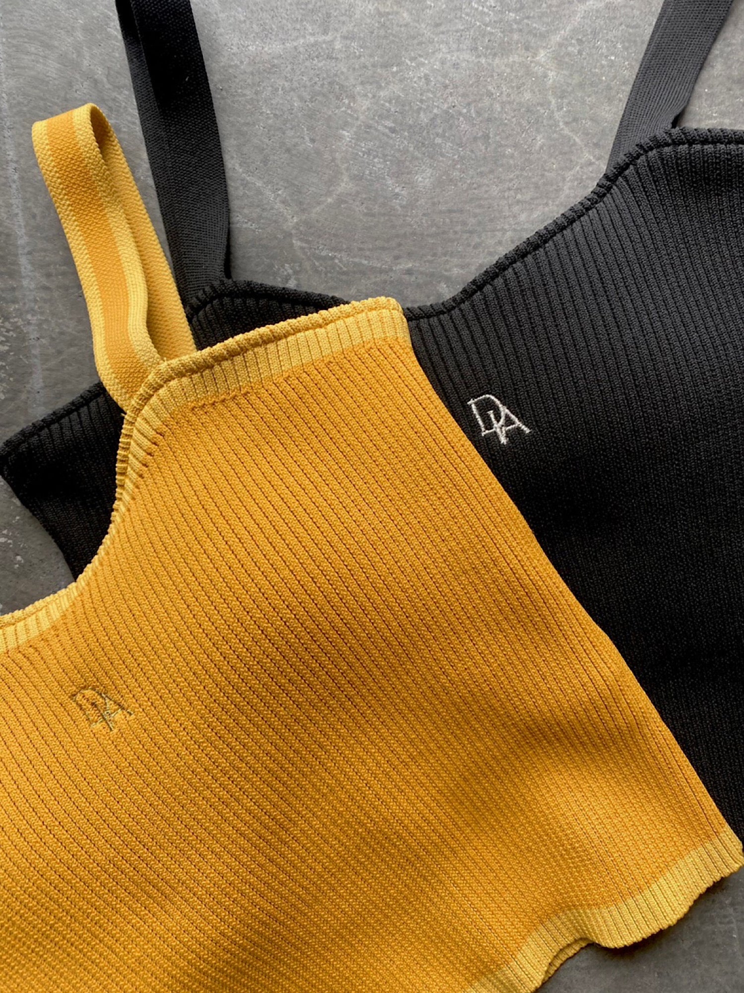 Knit logo camisole with inner bra