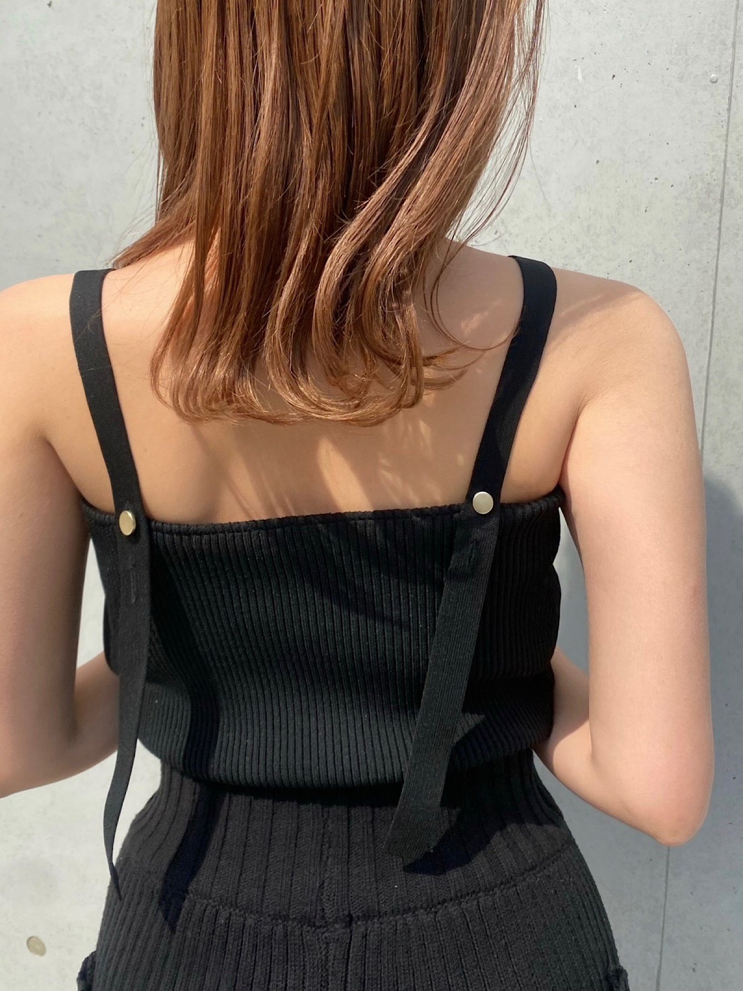 Knit logo camisole with inner bra