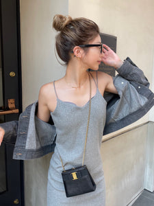 Cut maxi dress  with inner bra