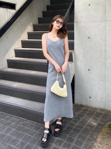 Cut maxi dress  with inner bra
