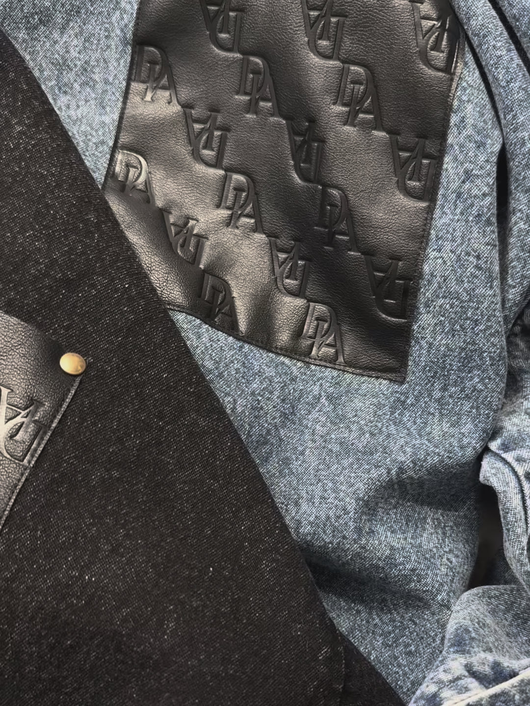 Leather pocket denim loose shirts | DIANTÉ (ディアンテ)公式通販サイト