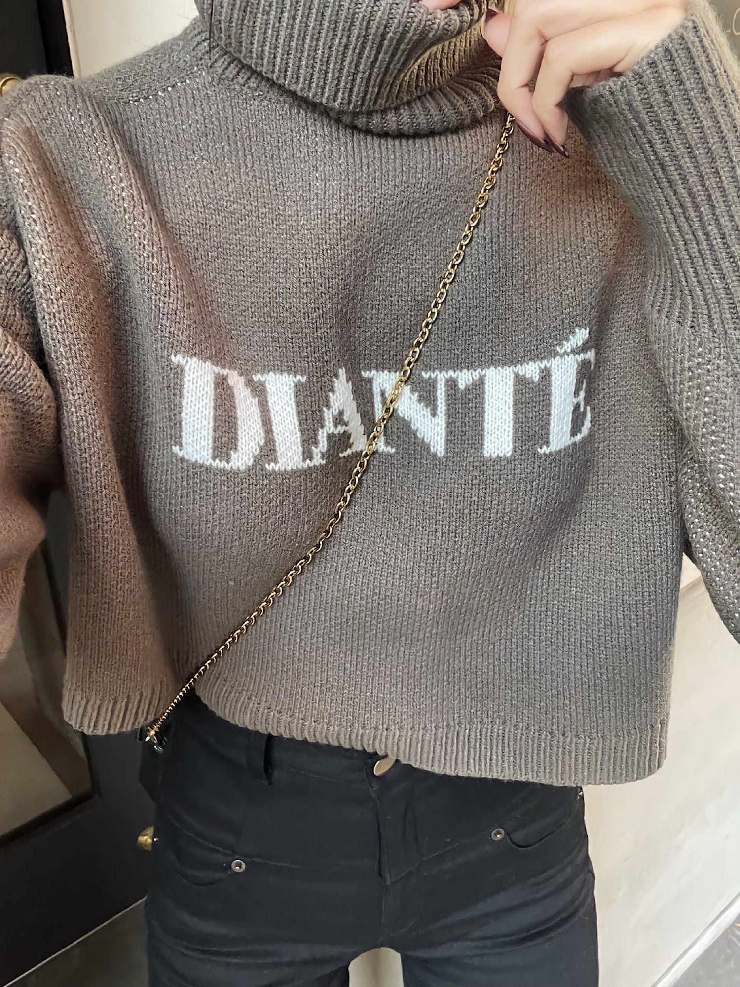 Original logo jacquard knit