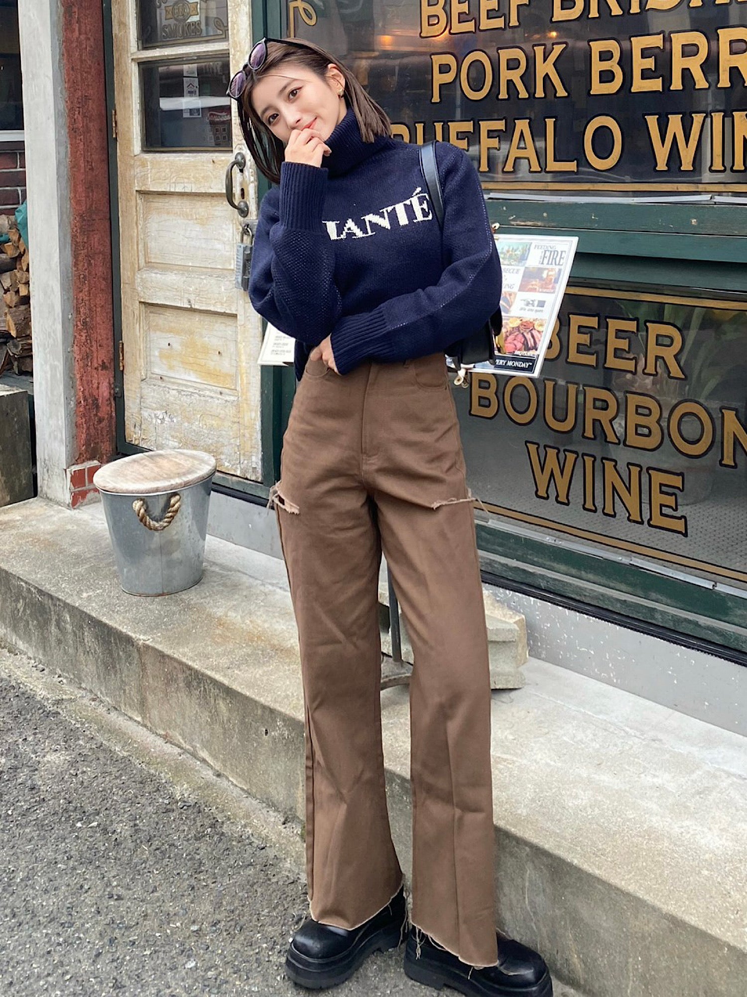 Original logo jacquard knit