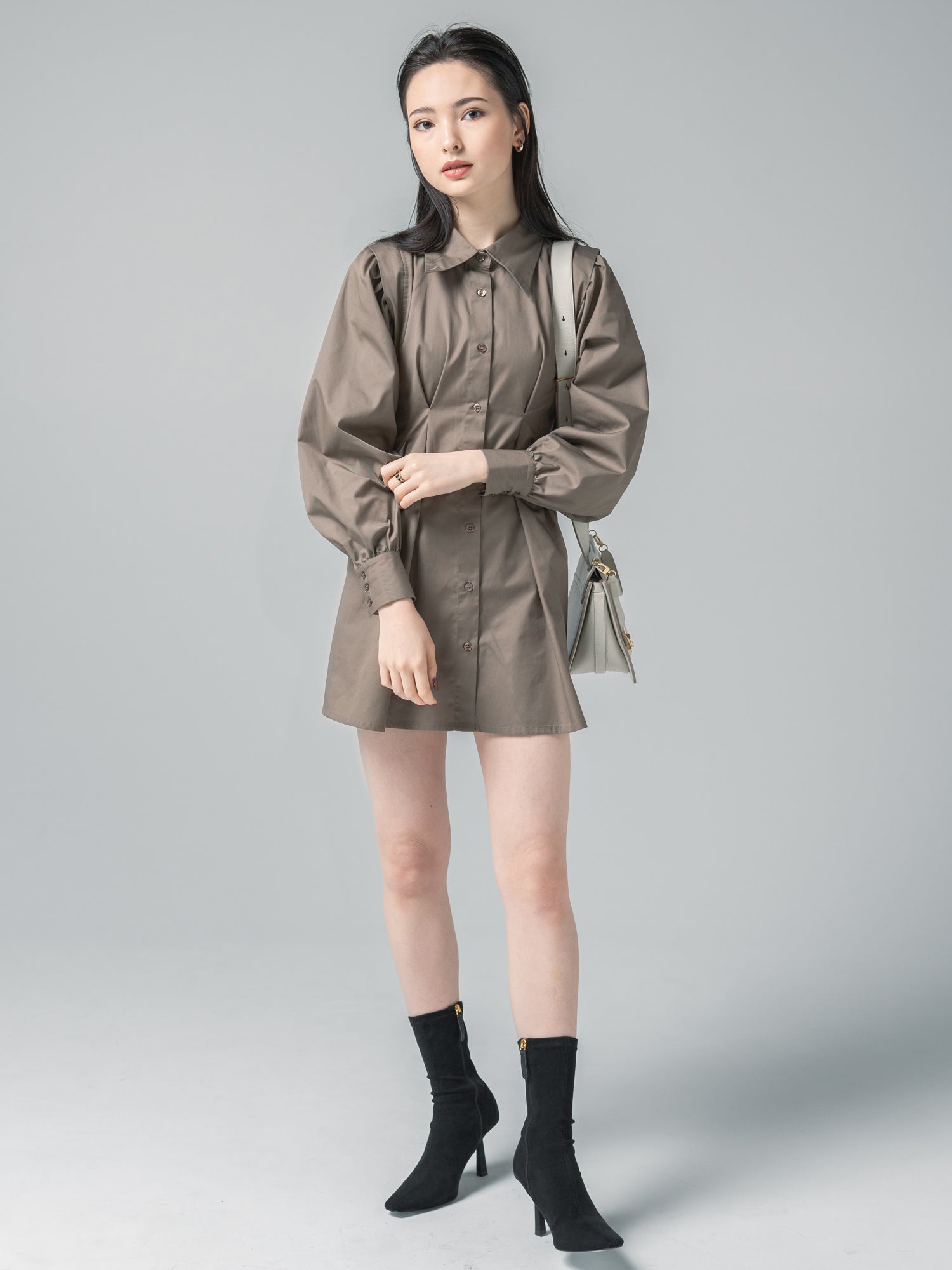 2way shirt dress