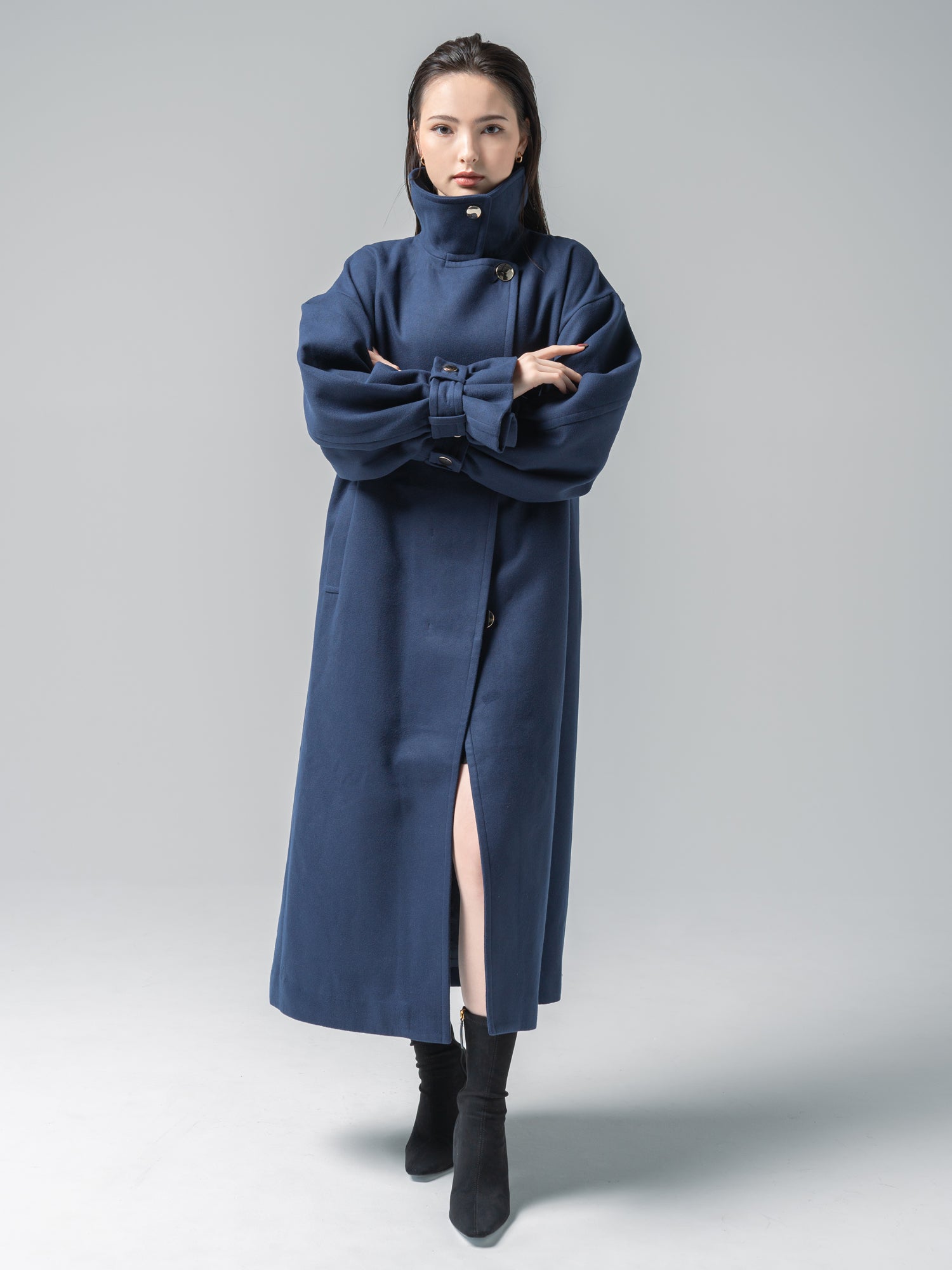 2way big collar coat