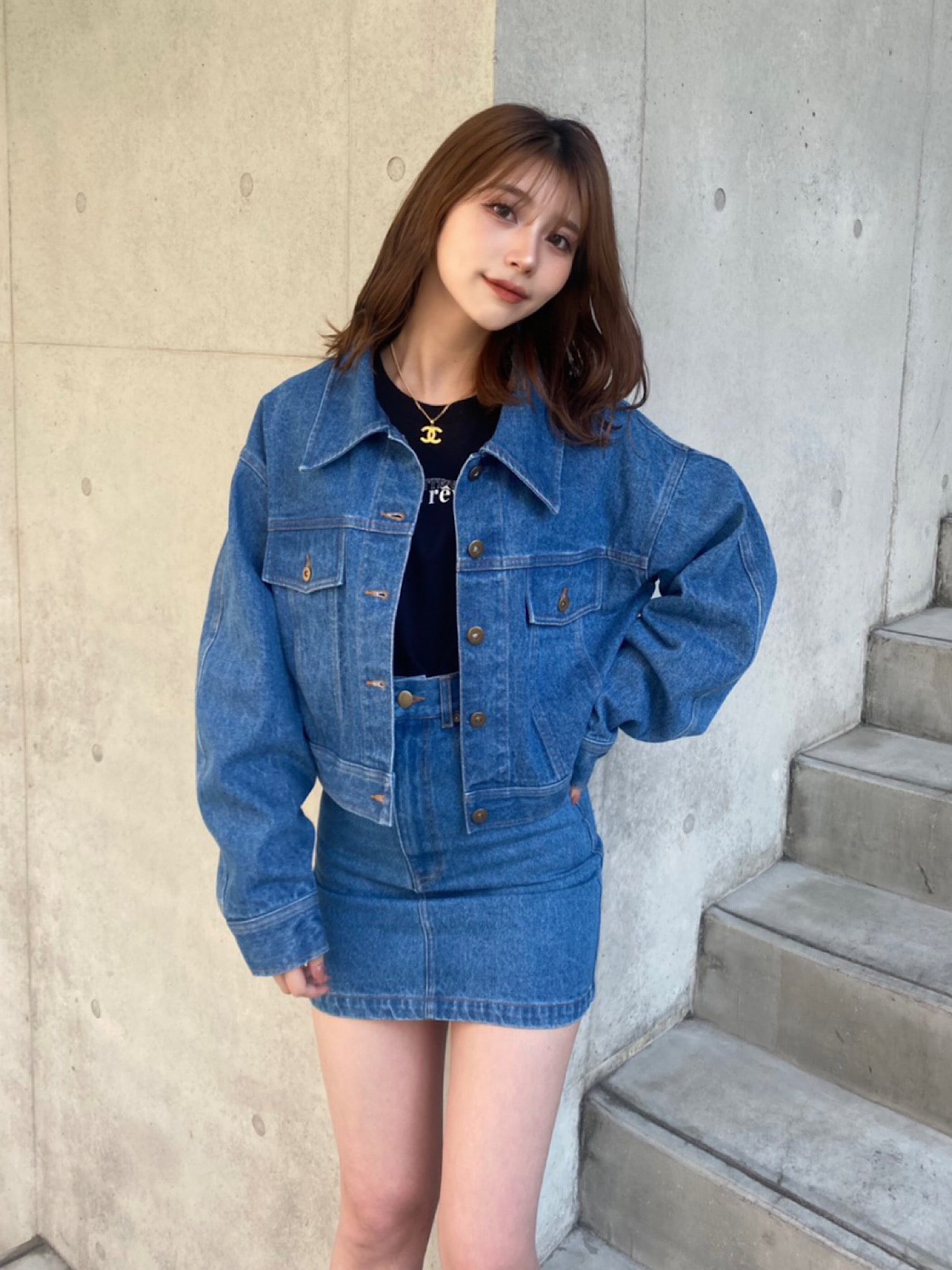 High waist denim mini skirt | DIANTÉ (ディアンテ)公式通販サイト