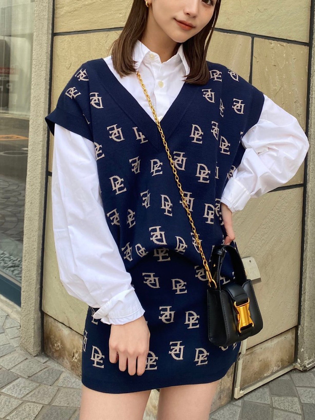 Monogram loose vest