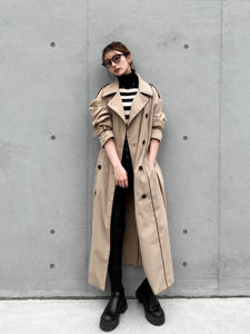 Leather piping trench coat | DIANTÉ (ディアンテ)公式通販サイト