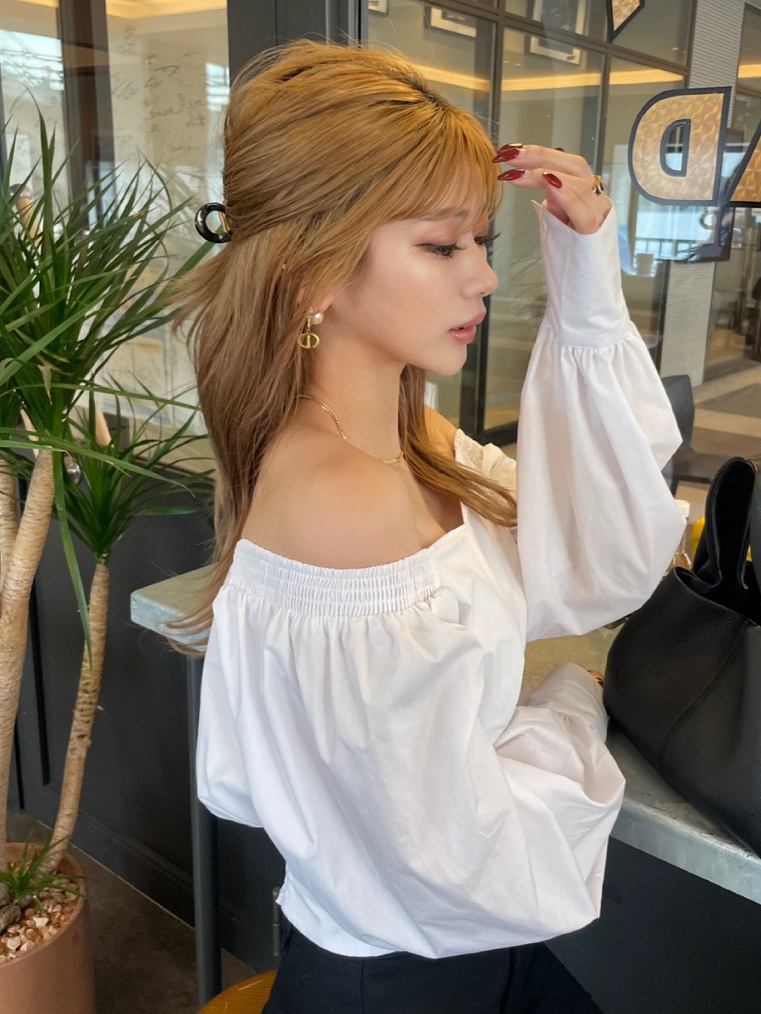 Volume sleeve off shoulder blouse | DIANTÉ (ディアンテ)公式通販サイト