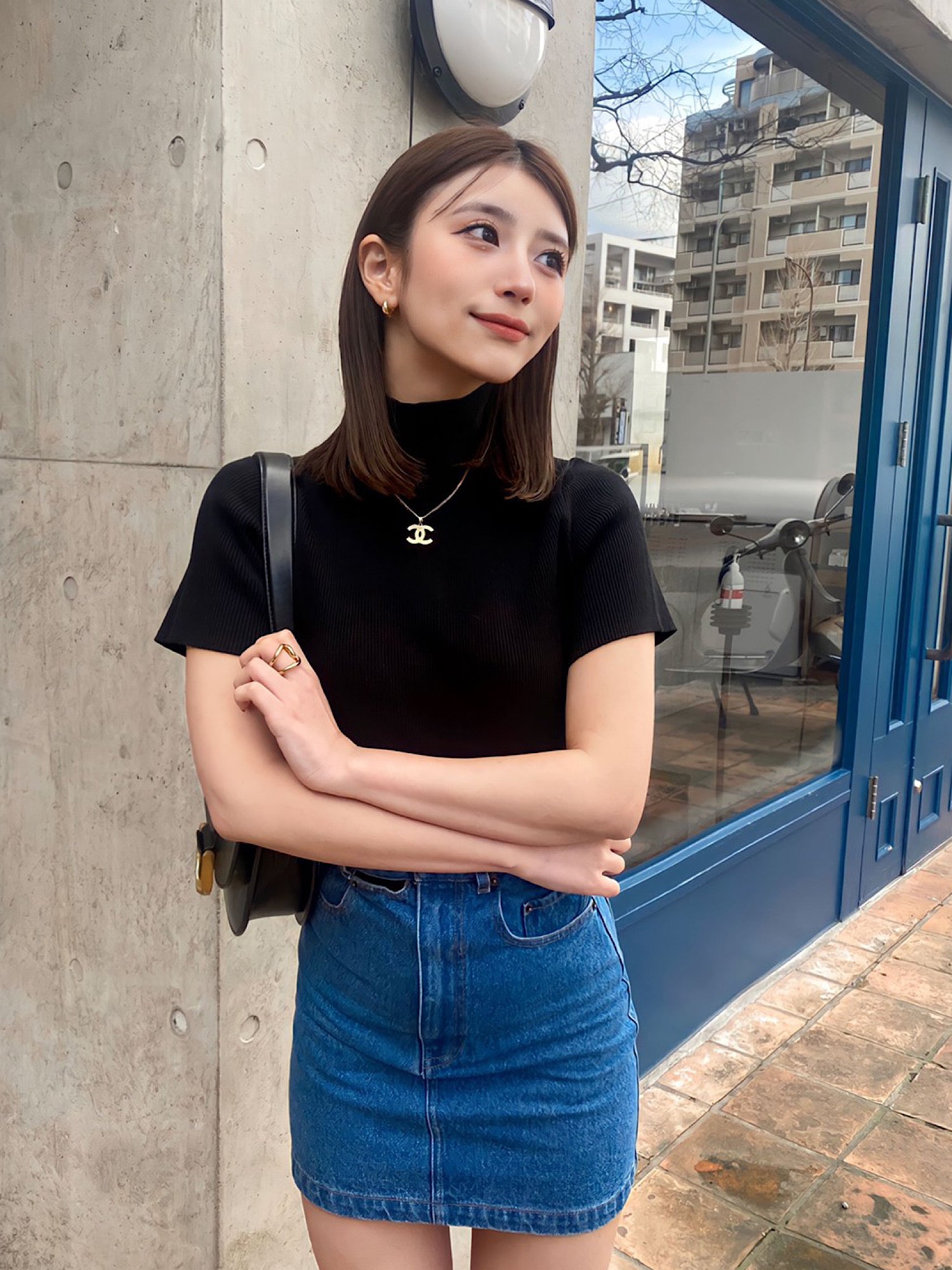 High waist denim mini skirt | DIANTÉ (ディアンテ)公式通販サイト