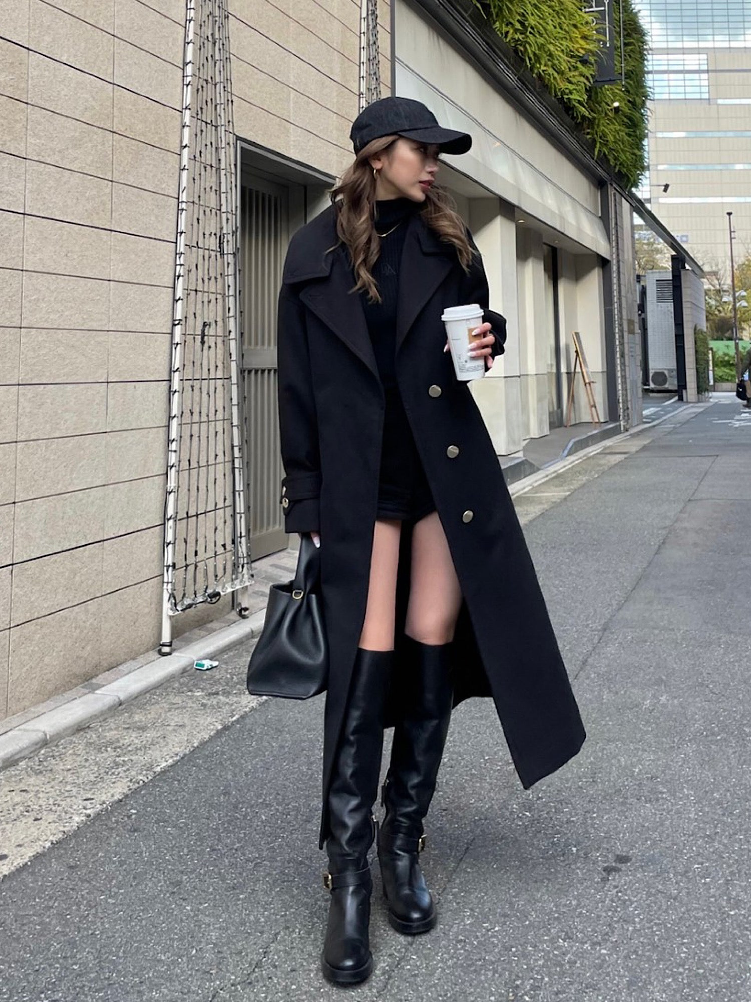 2way big collar coat