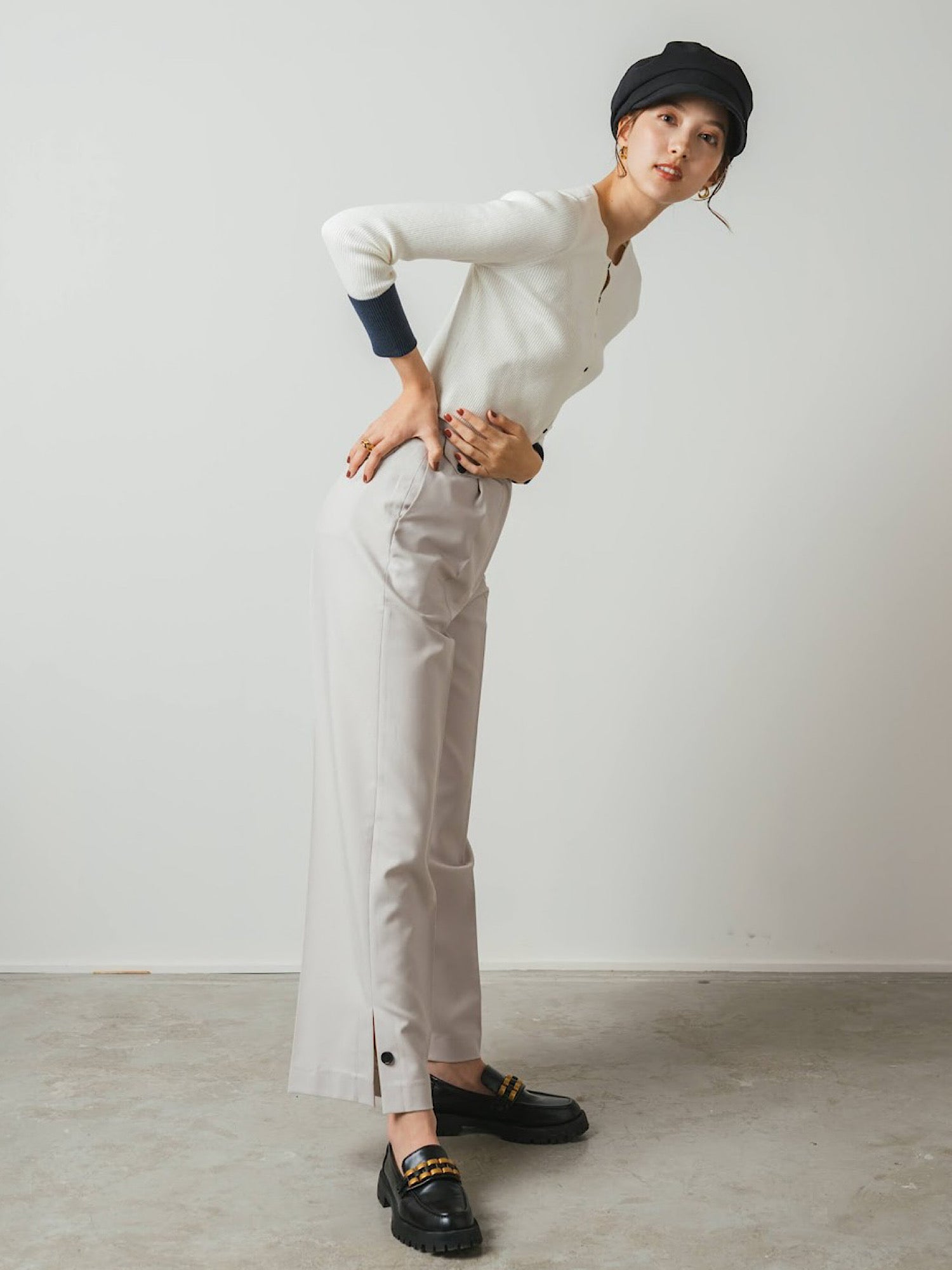 Side button pants (SET UP着用可能)