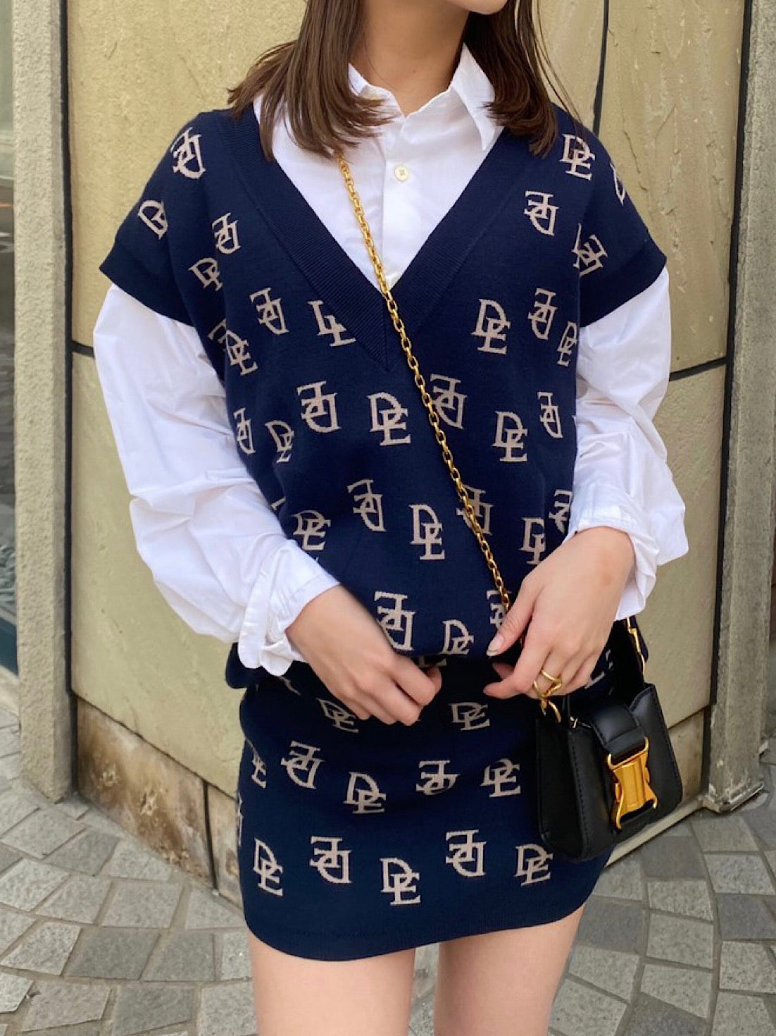 Monogram loose vest